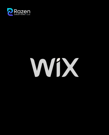 Wix logo with Razen Creations LLC branding