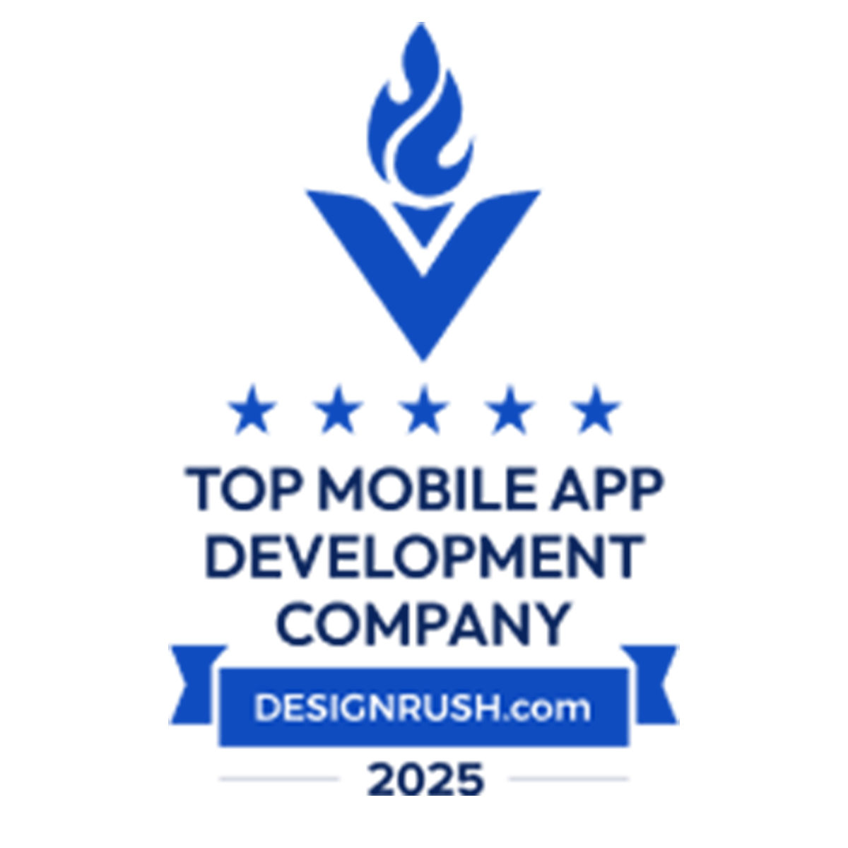 DesignRush 2025 Top Mobile App Development Company badge