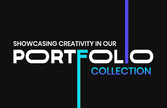 modern typographic portfolio banner